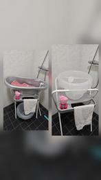 Bébé-jou badje + standaard, thermometer, badzitje, Tummy Tub, Ophalen, Zo goed als nieuw, Badje, Bébé-jou
