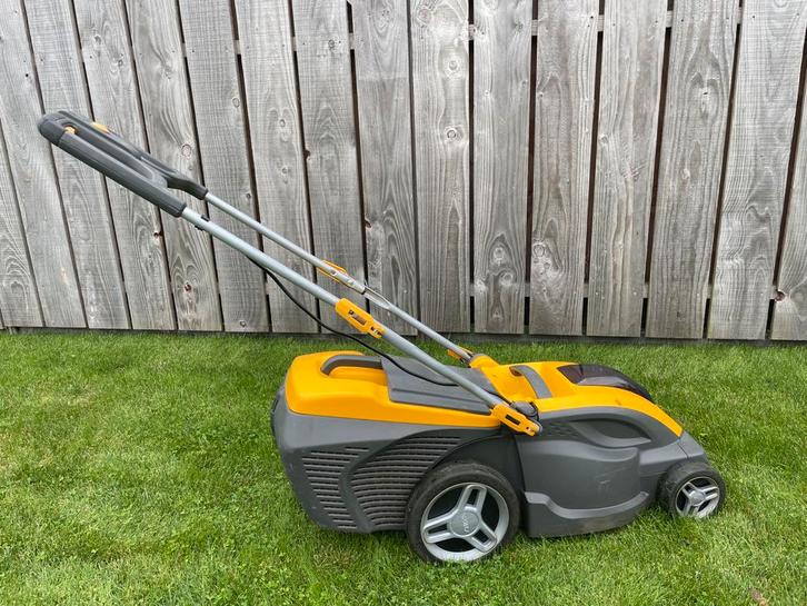 Stiga SLM 540 AE Li 48L Accu Grasmaaier, Tuin en Terras, Grasmaaiers, Gebruikt, Accu-grasmaaier, 30 t/m 39 cm, Cirkelmaaier, Opvangzak