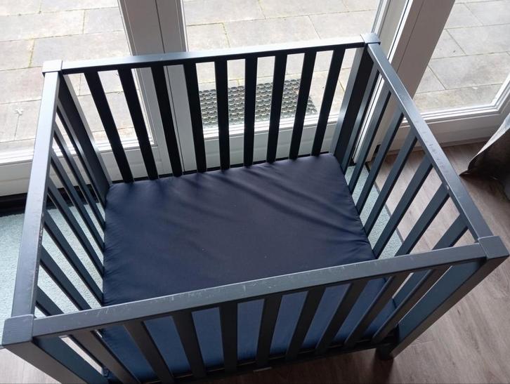 Bopita Box - grijs, Kinderen en Baby's, Boxen, Zo goed als nieuw, Vierkant, Boxkleed, Ophalen