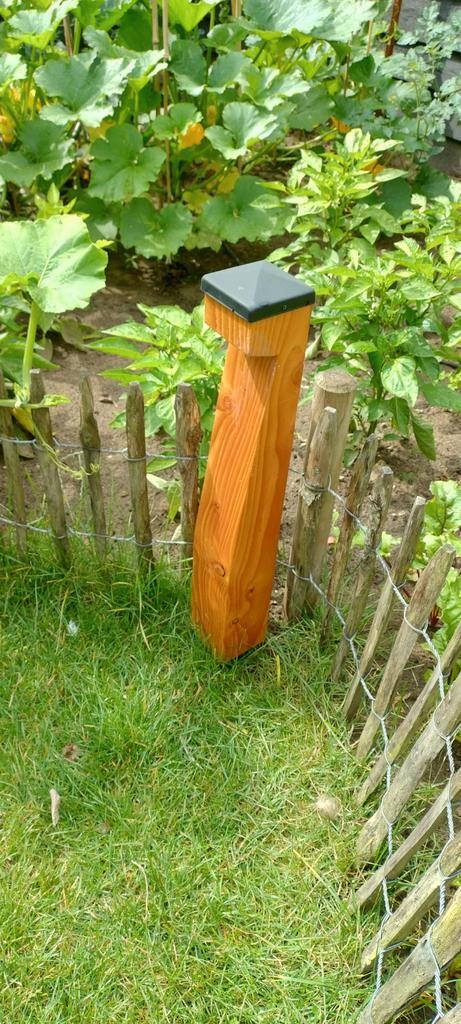 Tuinverlichting douglas tuinlamp, Tuin en Terras, Buitenverlichting, Zo goed als nieuw, Hout, Minder dan 50 watt, Zonne-energie