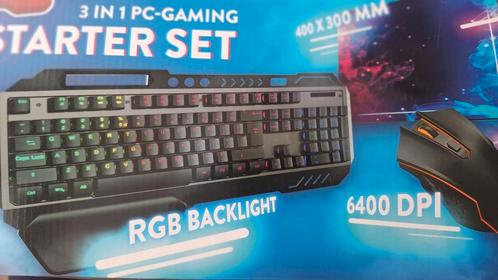 *** ZGAN 3-in-1 GAMING TOETSENBORD & MUIS ***, Computers en Software, Toetsenborden, Zo goed als nieuw, Qwerty, Bedraad, Gaming toetsenbord