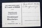 Reclame Hindelooper Meubelen (A. Roosje), Spijskast, Verzenden, Voor 1920, Ongelopen, Overige thema's