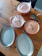 Koperen pannen Falk, Huis en Inrichting, Keuken | Potten en Pannen, Ophalen, Overige materialen, Pannenset