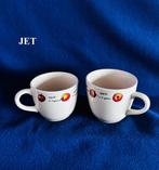2 Mokjes van JET ter Steege samen € 6,50 decor Apple Appel, Ophalen, Gebruikt, Overige stijlen, Kop(pen) en/of Schotel(s)
