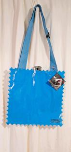 STAMPS🩷 kunststof schouder tas poppen motief  NIEUW!, Sieraden, Tassen en Uiterlijk, Tassen | Damestassen, Verzenden, Nieuw, Blauw