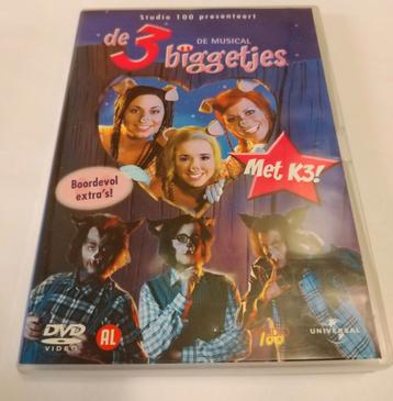 DVD de 3 Biggetjes met K3 beschikbaar voor biedingen