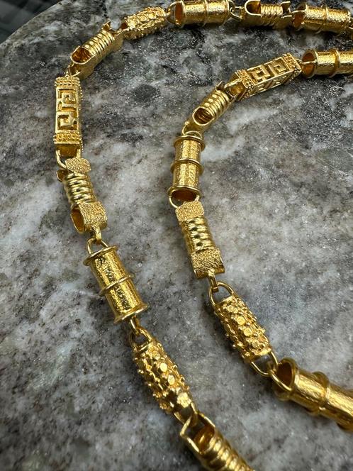 Prachtige 18k Gouden Schakelketting, Sieraden, Tassen en Uiterlijk, Kettingen, Nieuw, Goud, Goud, Ophalen of Verzenden
