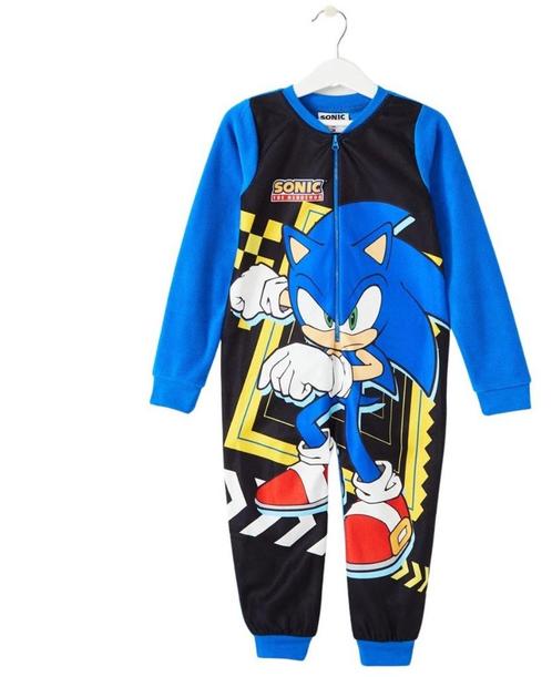 Sonic the Hedgedog onesie/huispak blauw fleece maat 110, Kinderen en Baby's, Kinderkleding | Maat 110, Nieuw, Jongen of Meisje