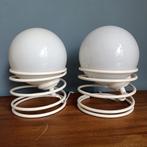 Vintage Spiraal Lampen Set, Huis en Inrichting, Gebruikt, Ophalen of Verzenden, Glas, Minder dan 50 cm