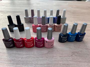 Gellac set Venalisa 19 kleurtjes, 2 top coats beschikbaar voor biedingen