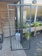 Ijzeren, stalen hekwerk met poort/deur, Ophalen, Gebruikt, IJzer, Sierhekwerk