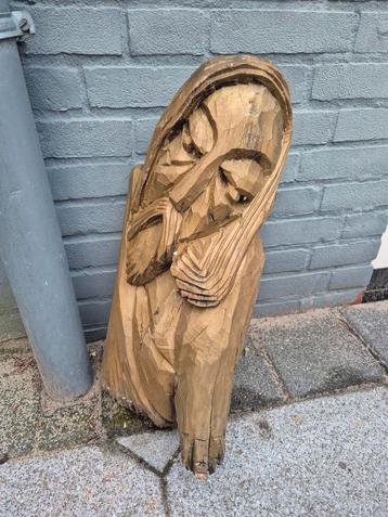 Houten Sculptuur - Jezus Christus beschikbaar voor biedingen