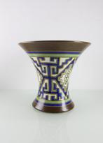 Art Deco Gouda plateel vaas, Sungam 1926, Antiek en Kunst, Antiek | Keramiek en Aardewerk, Ophalen of Verzenden