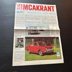 SIMCA Krant - 1967 (#24), Verzenden, Gelezen, Overige merken