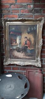 Oud schilderij .  van knoop, in lijst, Ophalen of Verzenden, Hout, 50 tot 75 cm, 50 tot 75 cm