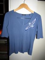 G158 Marc o’Polo mt M shirtje top blauwgrijs tricot, Kleding | Dames, T-shirts, Blauw, Maat 38/40 (M), Zo goed als nieuw, Marc O'Polo