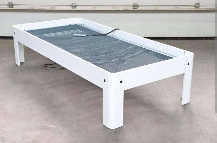 Auping 1-persoons bed met verstelbare spiraalbodem, Huis en Inrichting, Slaapkamer | Bedden, Gebruikt, Eenpersoons, 90 cm, 200 cm