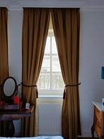 Overgordijnen okergeel kant en klaargordijnen, Ophalen of Verzenden, Gebruikt, 100 tot 150 cm, 200 cm of meer
