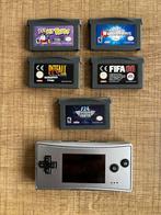 Gameboy Micro zilver met 5 games, Ophalen of Verzenden, Gebruikt, Game Boy Micro, Met games