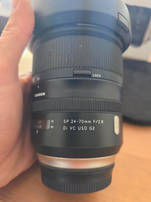 Tamron AF SP 24-70mm f / 2.8 Di VC USD G2, Audio, Tv en Foto, Fotografie | Lenzen en Objectieven, Zo goed als nieuw, Ophalen of Verzenden