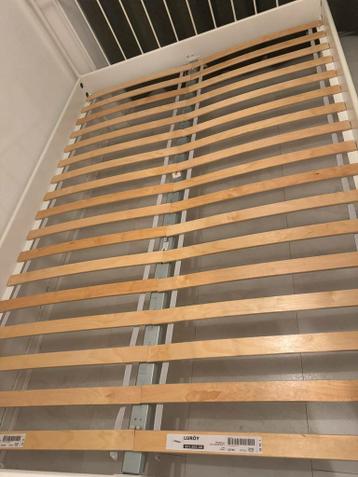 IKEA / Witte bed  metaal met bodem - afbeelding 5