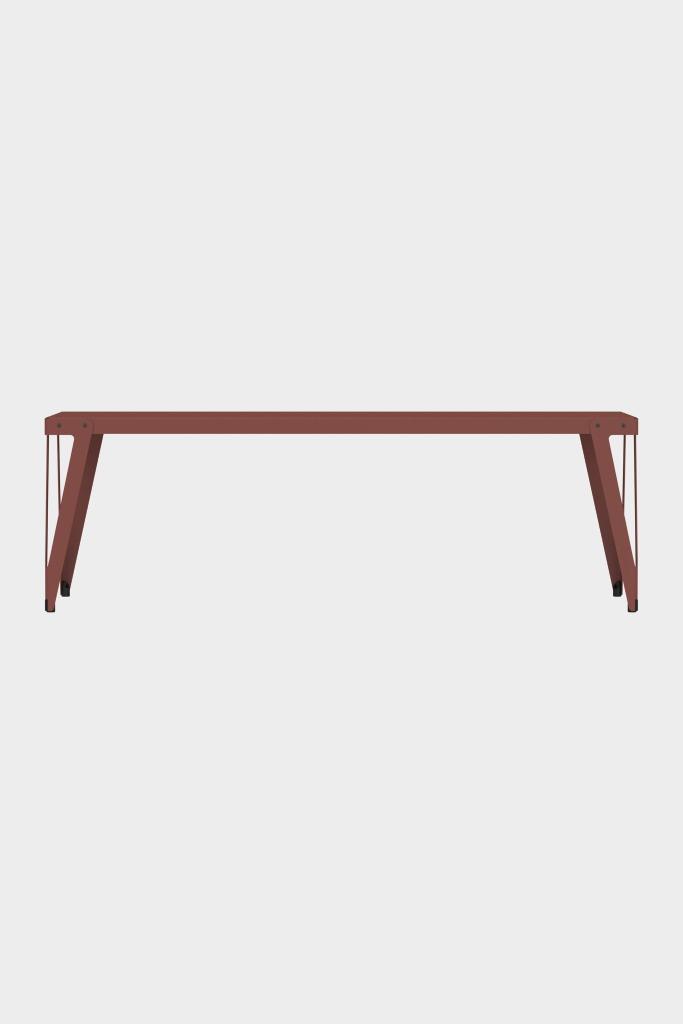 Functionals Lloyd tafel 230x80 – Maroon Red (roestbruin), Huis en Inrichting, Tafels | Eettafels, Gebruikt, 50 tot 100 cm, 200 cm of meer