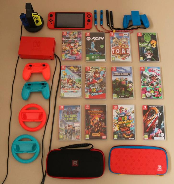 Nintendo Switch - 12 spelllen - set, Spelcomputers en Games, Spelcomputers | Nintendo Switch, Zo goed als nieuw, Switch Original