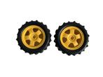 2x offroad banden met velg 1/10 rc auto