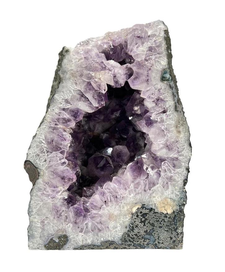 1020. Amethist geode, Zuid-Amerika, Verzamelen, Mineralen en Fossielen, Mineraal, Ophalen of Verzenden