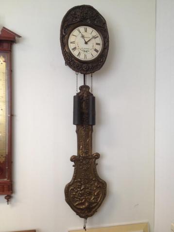 Franse Comtoise klok, Louis Jaquine, St.Etienne. beschikbaar voor biedingen