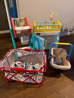 Poppenspullen bed- stoel- maxi cosy, Ophalen, Gebruikt, Jongen of Meisje
