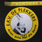 Sticker Carnaval Asten De Plekkers 1984, Verzamelen, Stickers, Bedrijf of Vereniging, Ophalen of Verzenden, Zo goed als nieuw