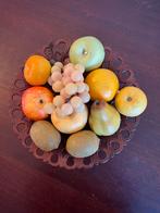 Decoratieve fruitschaal met kunstfruit, Overige materialen, Schaal, Rond, Ophalen of Verzenden