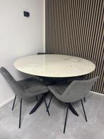 Nette marmer Eettafel 130x130, Huis en Inrichting, Tafels | Eettafels, Ophalen, 200 cm of meer, 50 tot 100 cm, Zo goed als nieuw