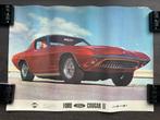 Ford Cougar II poster | Auto-Drop Autodrop | UNIEK | 62x44, Verzamelen, Ophalen of Verzenden, Gebruikt, Auto's