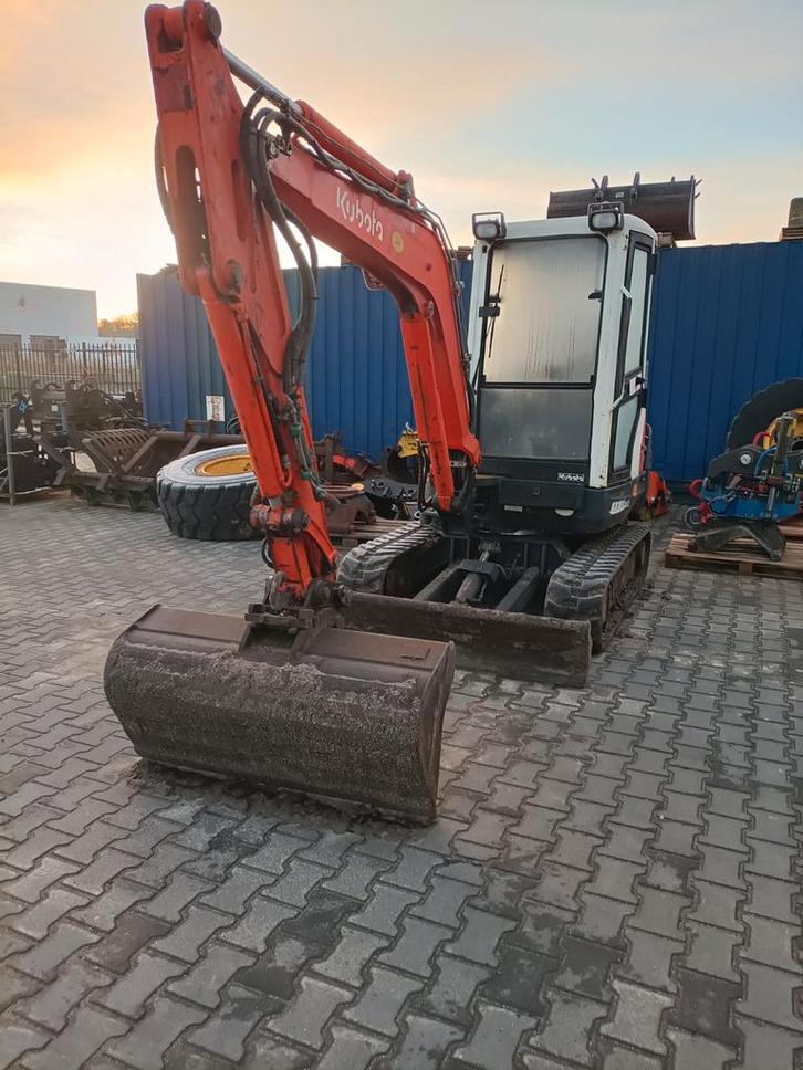 MINIGRAVER KUBOTA KX101 MAAIKORF VERLENGARM, Zakelijke goederen, Machines en Bouw | Kranen en Graafmachines, Graafmachine, Ophalen of Verzenden