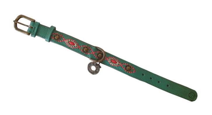 DWAM Janis Halsband Leder S2.5 Nek 27-34 cm AANBIEDING!!!, Dieren en Toebehoren, Hondenhalsbanden en Penningen, Nieuw, Handgemaakt