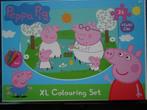 Peppa Pig Colouring set + Peppa Pig shape puzzel, Ophalen, Nieuw, Puzzelen