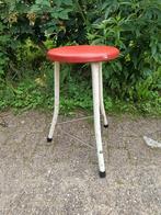 Vintage Brabantia kruk met rode zitting, Ophalen, Gebruikt, IJzer