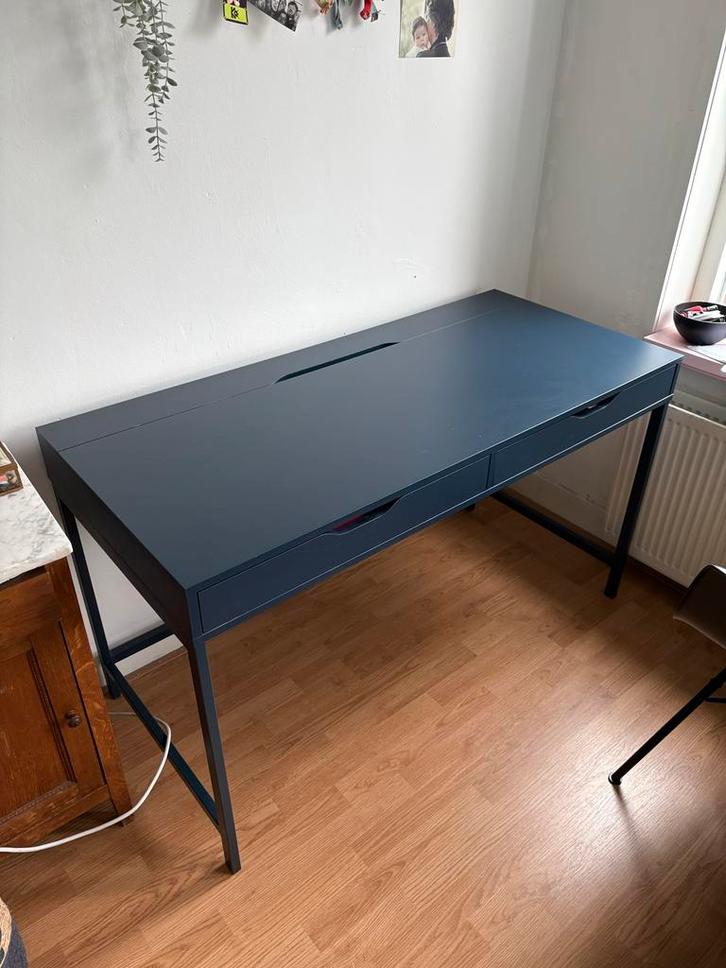 Ikea Alex Bureau - Blauw, Huis en Inrichting, Bureaus, Gebruikt, Bureau, Ophalen