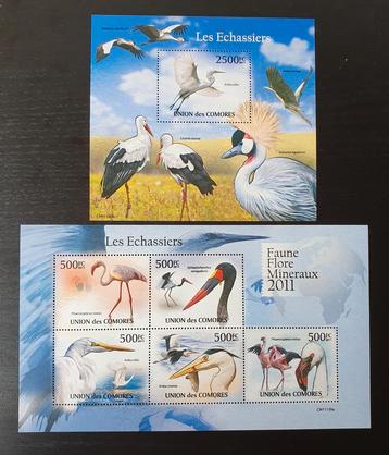 Comoren 2011 Vogels Michel 3023-3027 + blok 627 postfris beschikbaar voor biedingen