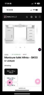 Nagel tafel van Afinia. Met veel toebehoren, Ophalen of Verzenden, Zo goed als nieuw