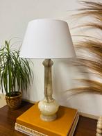 Mooie grote vintage lamp massief onyx marmeren lamp groen, Ophalen of Verzenden, Zo goed als nieuw, Overige materialen, Minder dan 100 cm