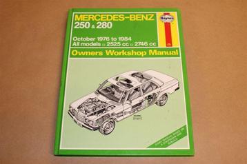 Mercedes-Benz 250 & 280 — Haynes Werkplaatshandboek beschikbaar voor biedingen