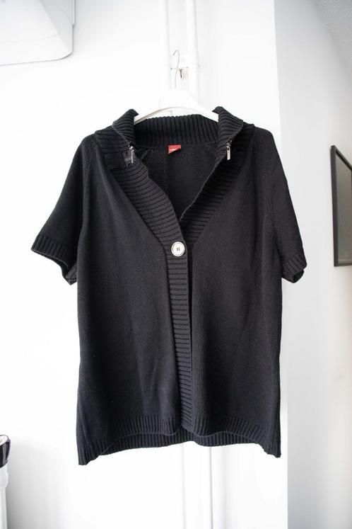 Zwarte trui / vest met korte mouwen Olsen maat 42, Kleding | Dames, Truien en Vesten, Gedragen, Maat 42/44 (L), Zwart, Ophalen of Verzenden