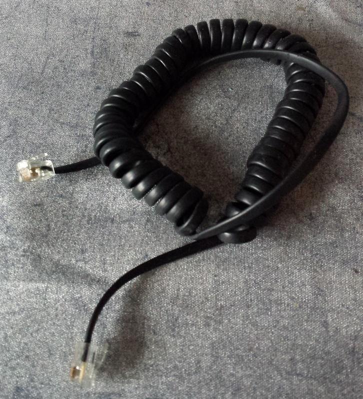 RJ10 hoornkabel [4592]  [TeVaNi], Telecommunicatie, Vaste telefoons | Niet Draadloos, Gebruikt, Ophalen of Verzenden