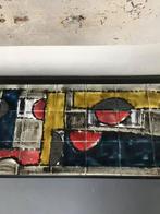 Lage Smeedijzeren salontafel met J. Belarti Tegelpaneel, Ophalen