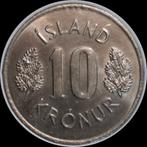 253# IJsland 10 Kronur 1975 km15, Postzegels en Munten, Ophalen of Verzenden, Overige landen