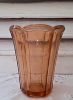Persglas vaas, jaren 30, rosaline glas, Antiek en Kunst, Ophalen of Verzenden