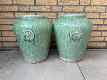 Riviera Maison Ginger vintage bloempot groen beschikbaar voor biedingen